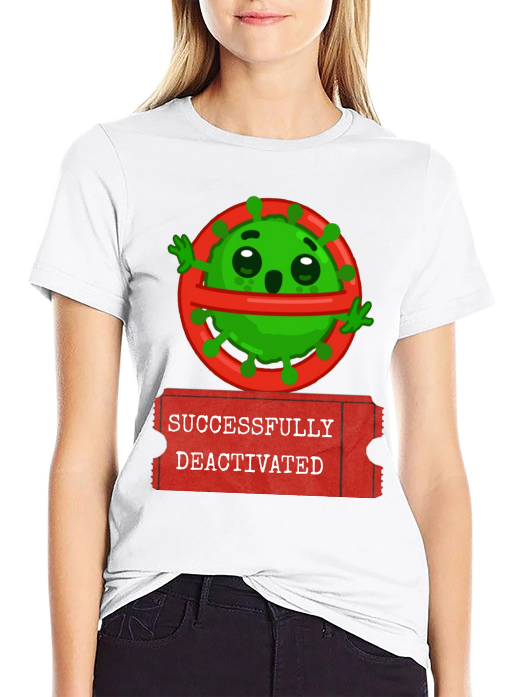 Successfully Deactivated Virus Graphic Tee