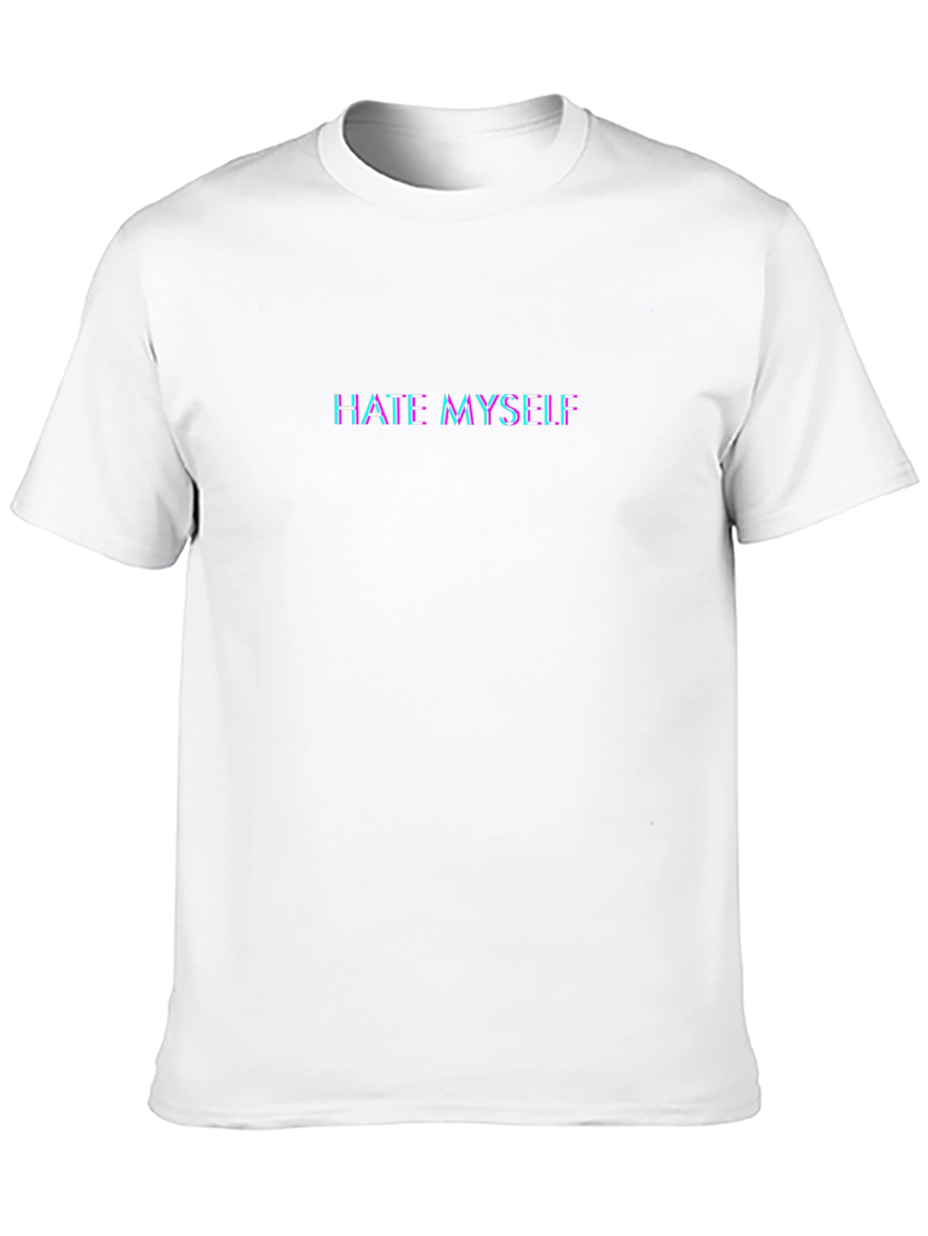 Hate Myself Glitch Tee - Edgy Graphic T-Shirt