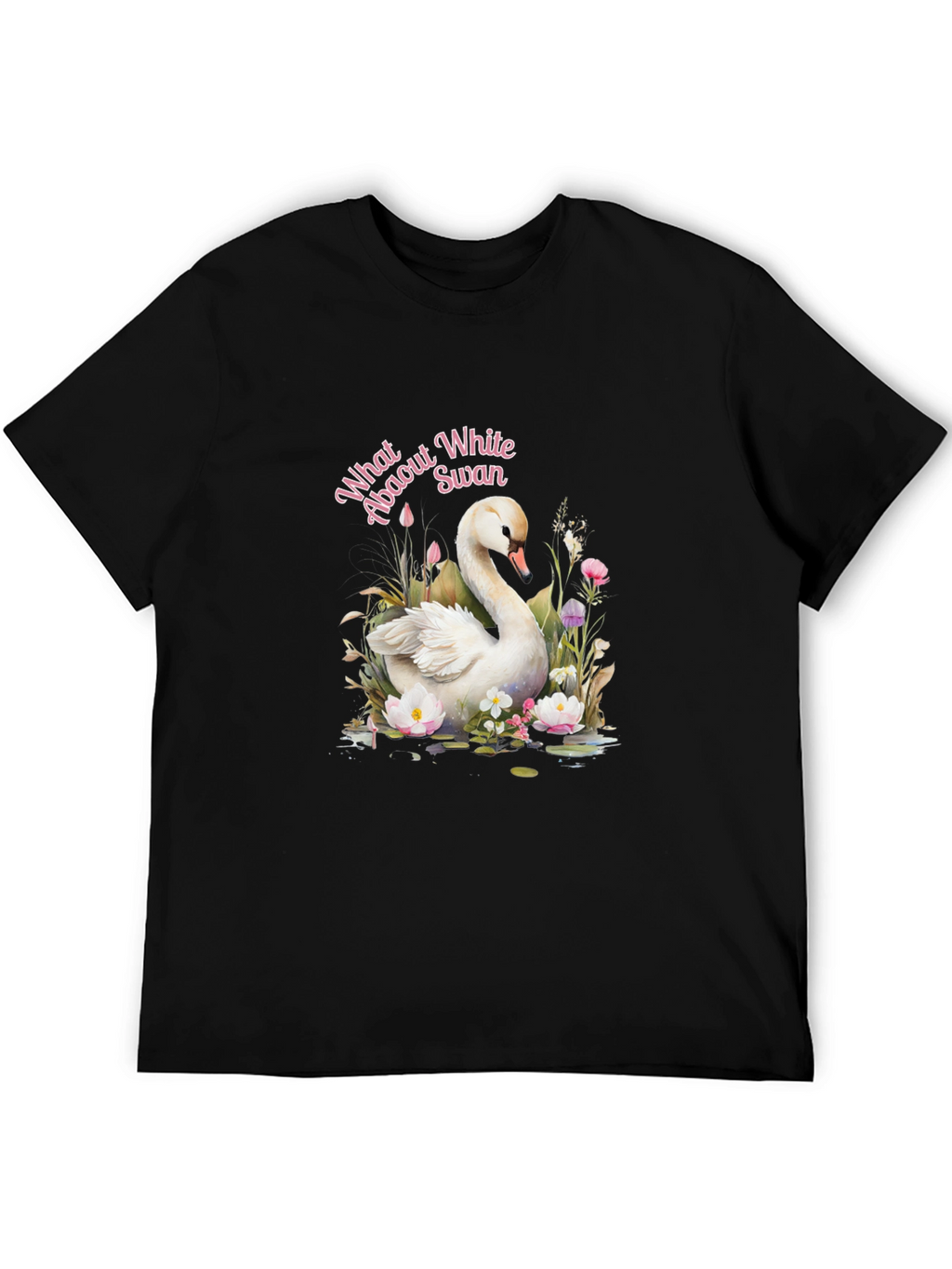 Elegant Swan Graphic T-Shirt