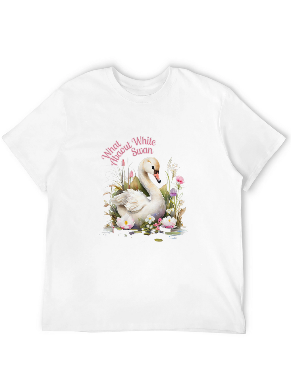Elegant Swan Graphic T-Shirt