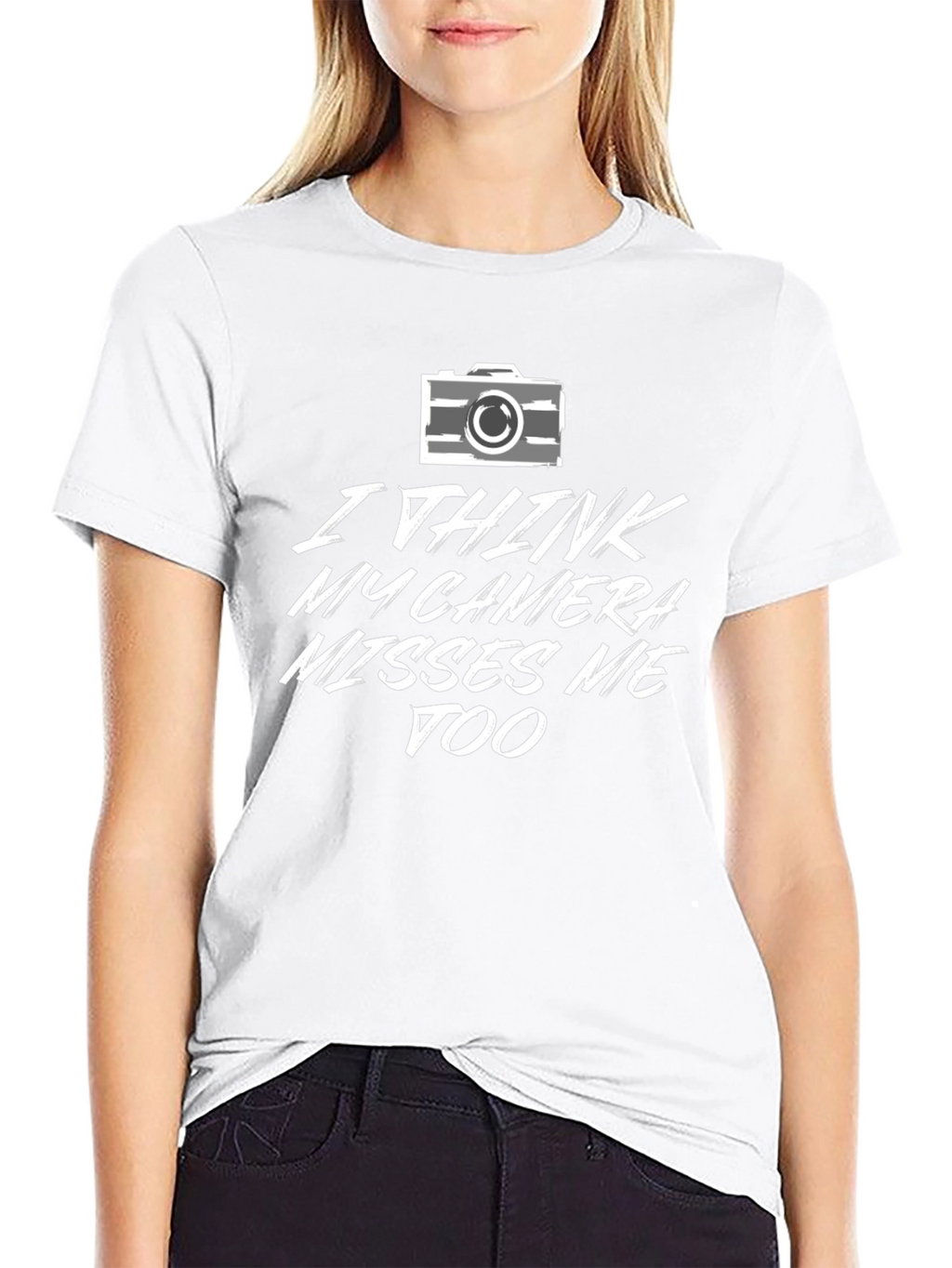 Camera Misses Me Graphic Tee - Photography Lovers T-Shirt