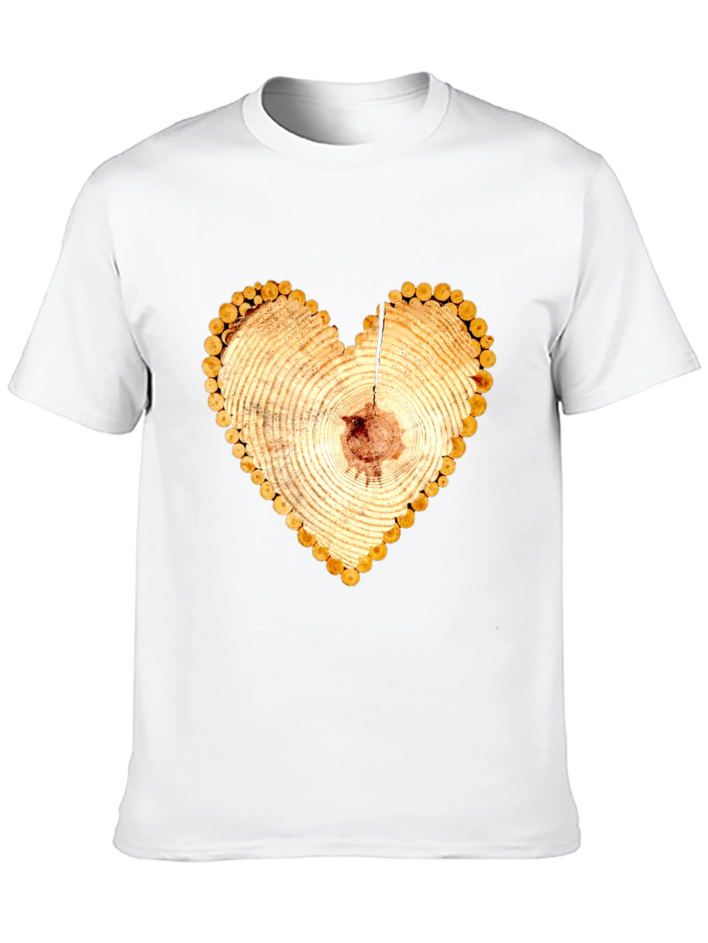 Heart Wood Slice Graphic Tee