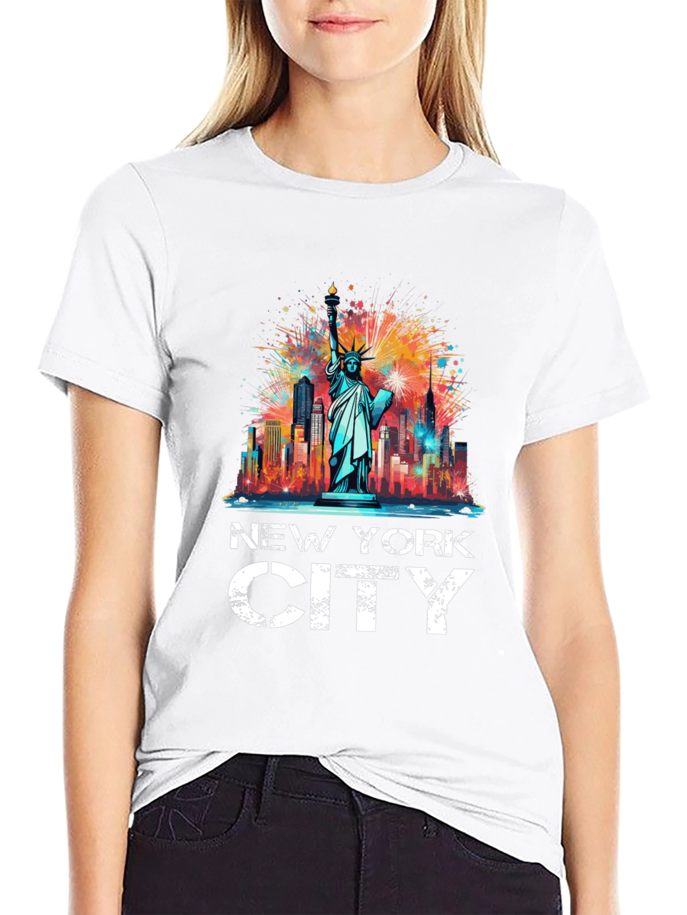 New York City Statue of Liberty Graphic Tee