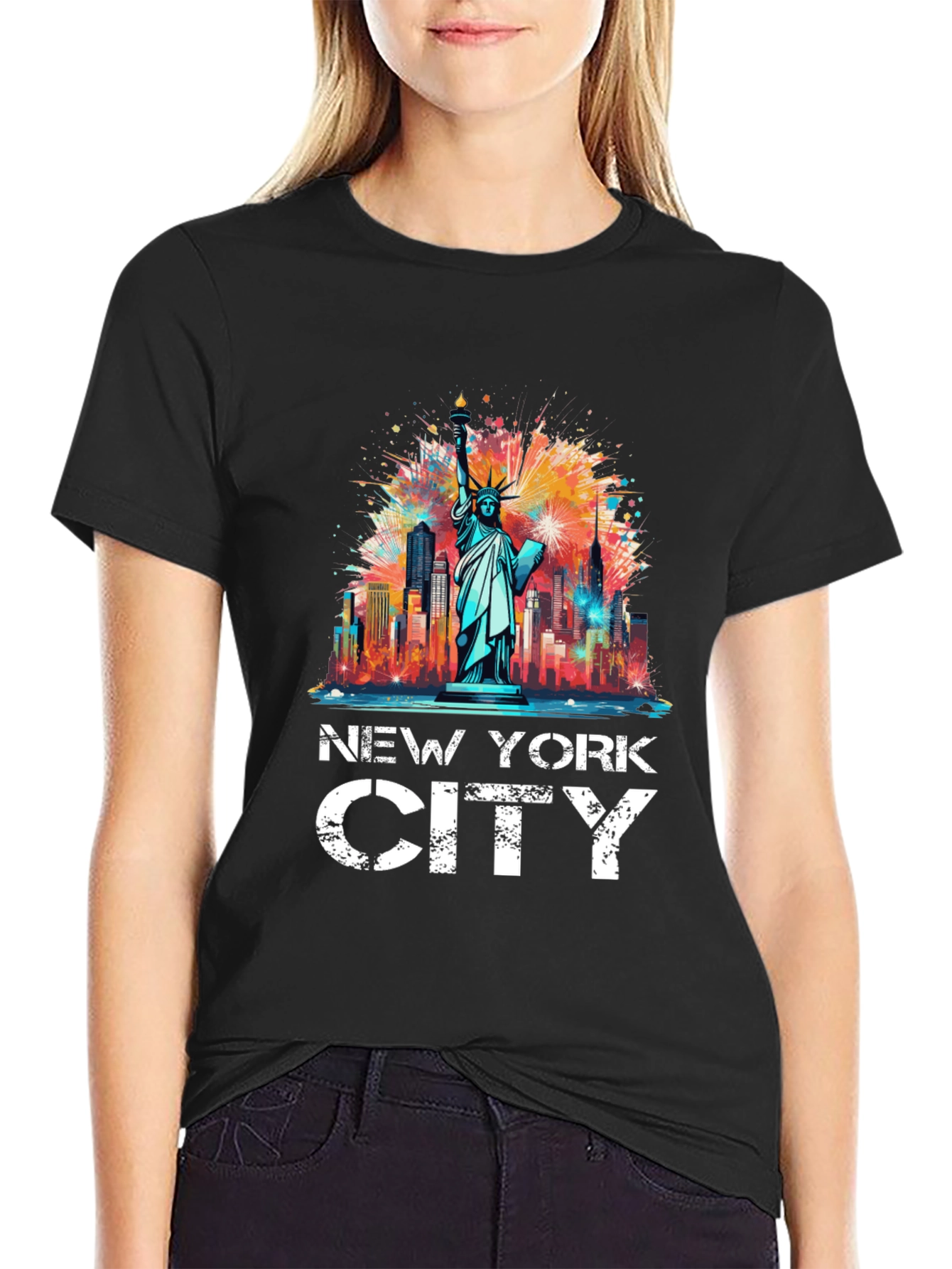 New York City Statue of Liberty Graphic Tee