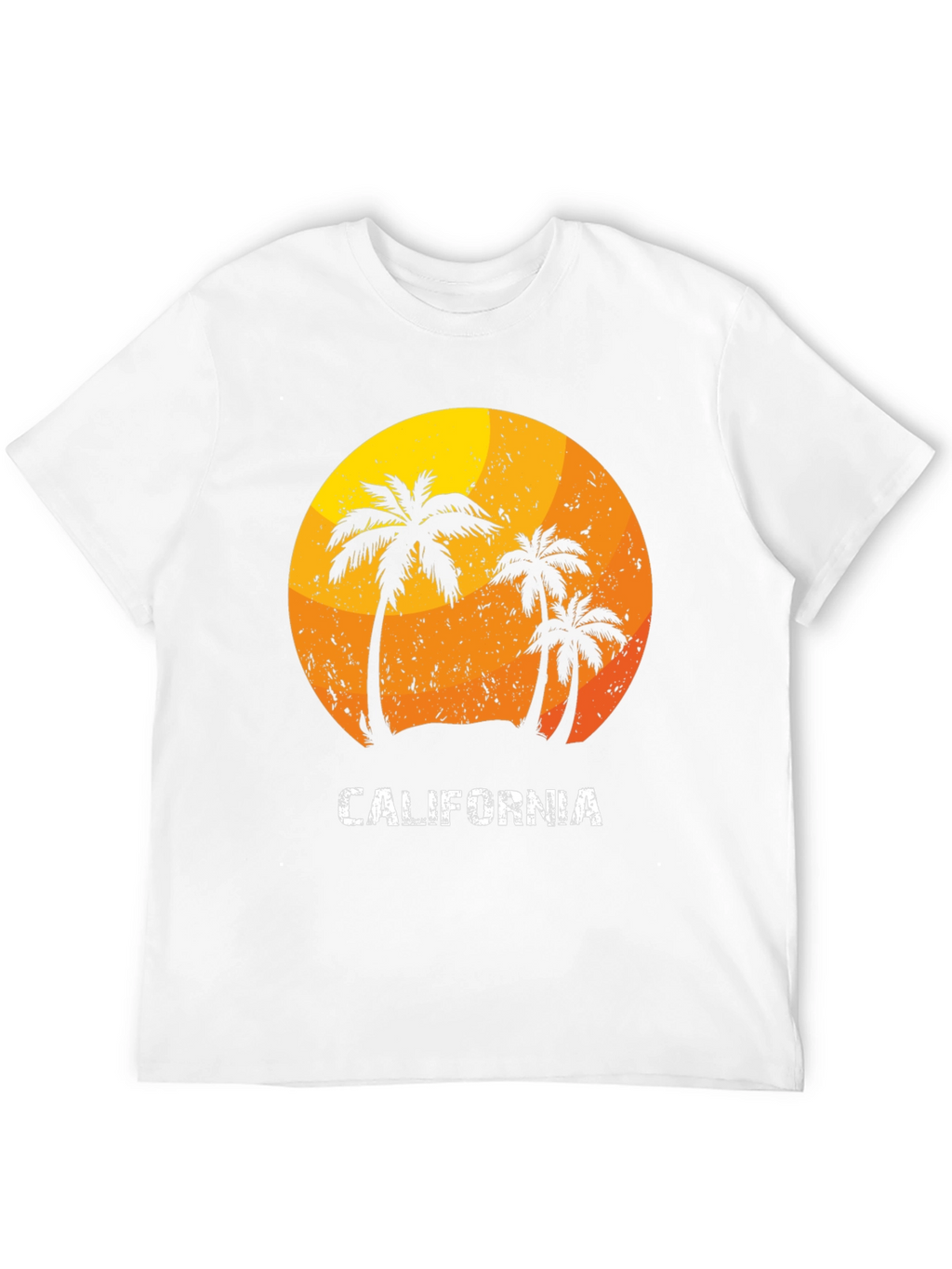California Palm Tree Sunset Graphic T-Shirt