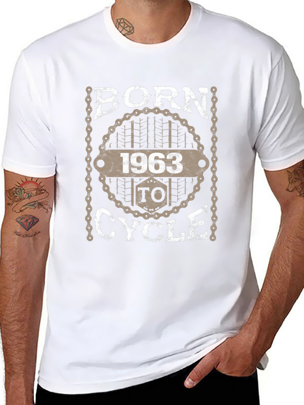 Born To Cycle 1963 Graphic T-Shirt