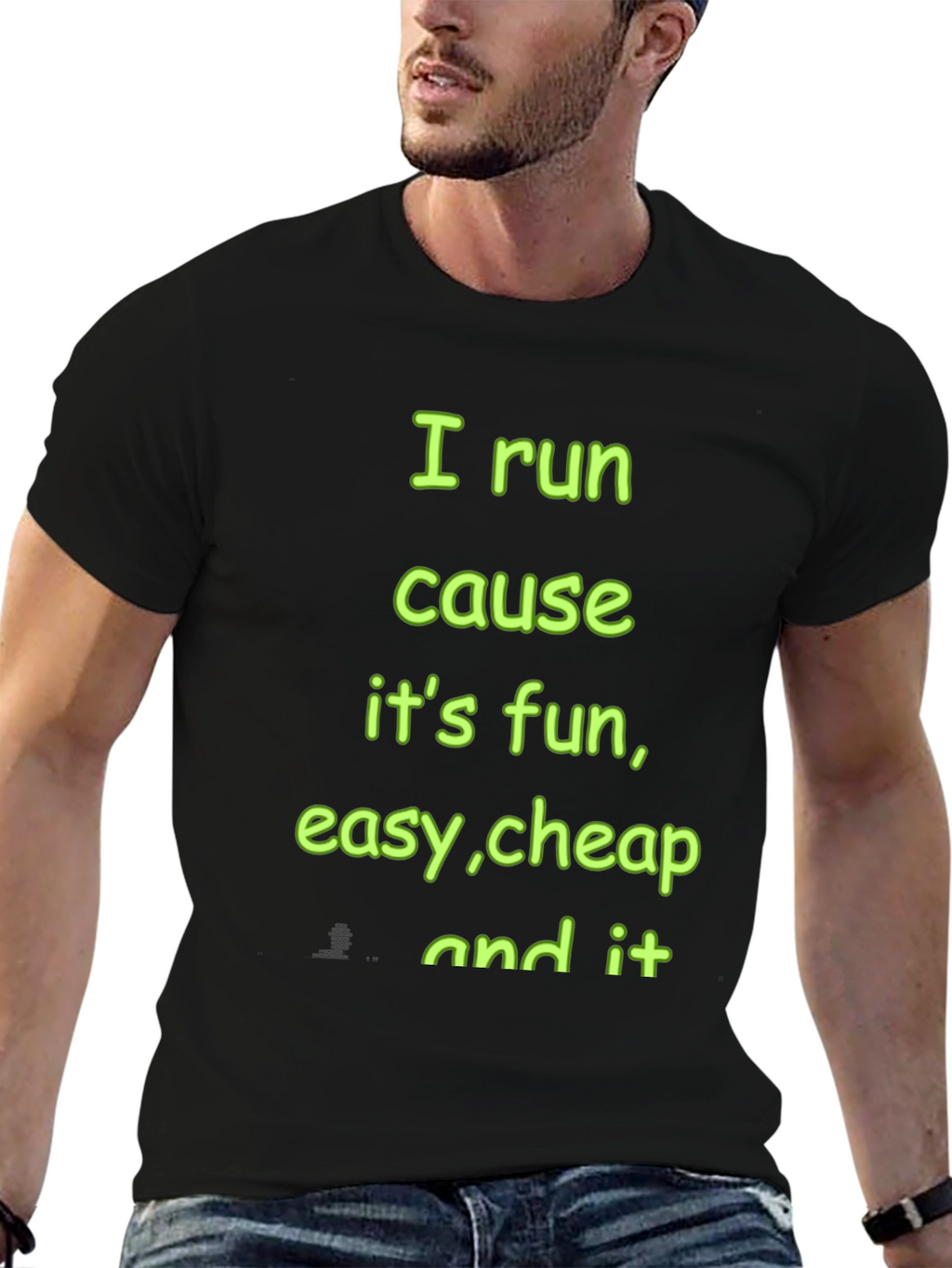 Running Motivation T-Shirt - I Run Cause Its Fun