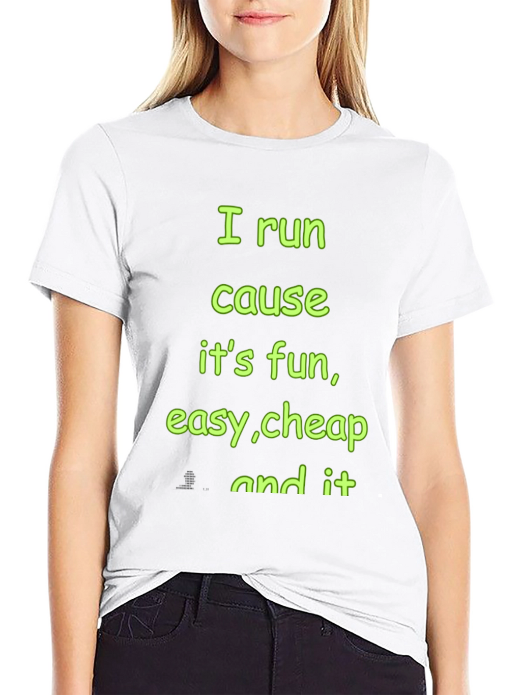 Running Motivation T-Shirt - I Run Cause Its Fun