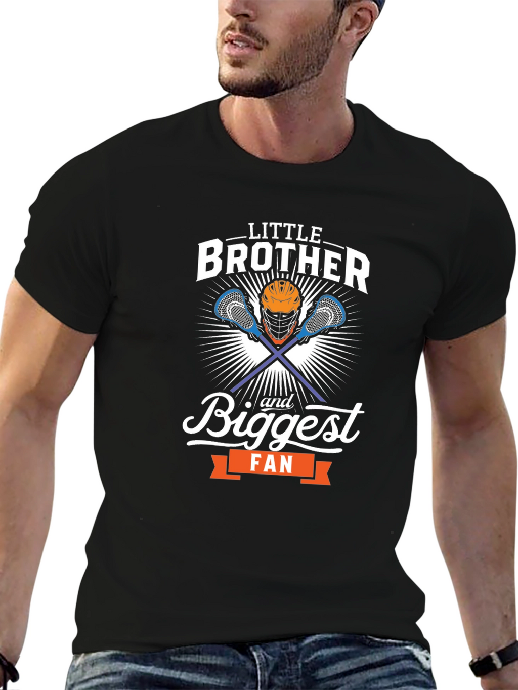 Little Brother Lacrosse Fan T-Shirt