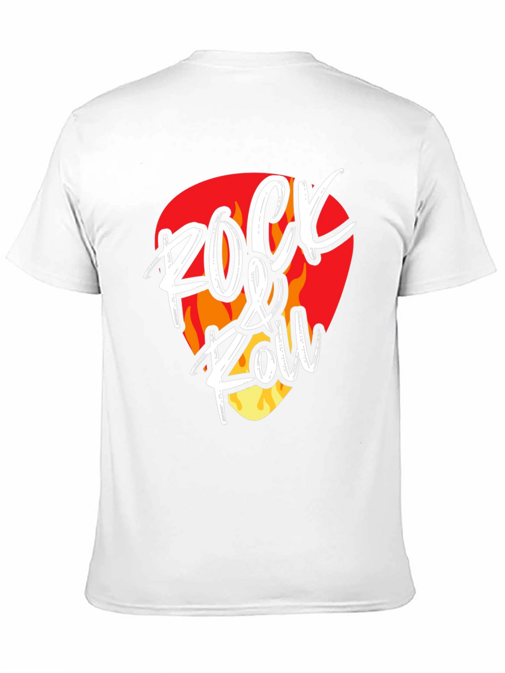 Rock & Roll Graphic Tee - Guitar Pick Design