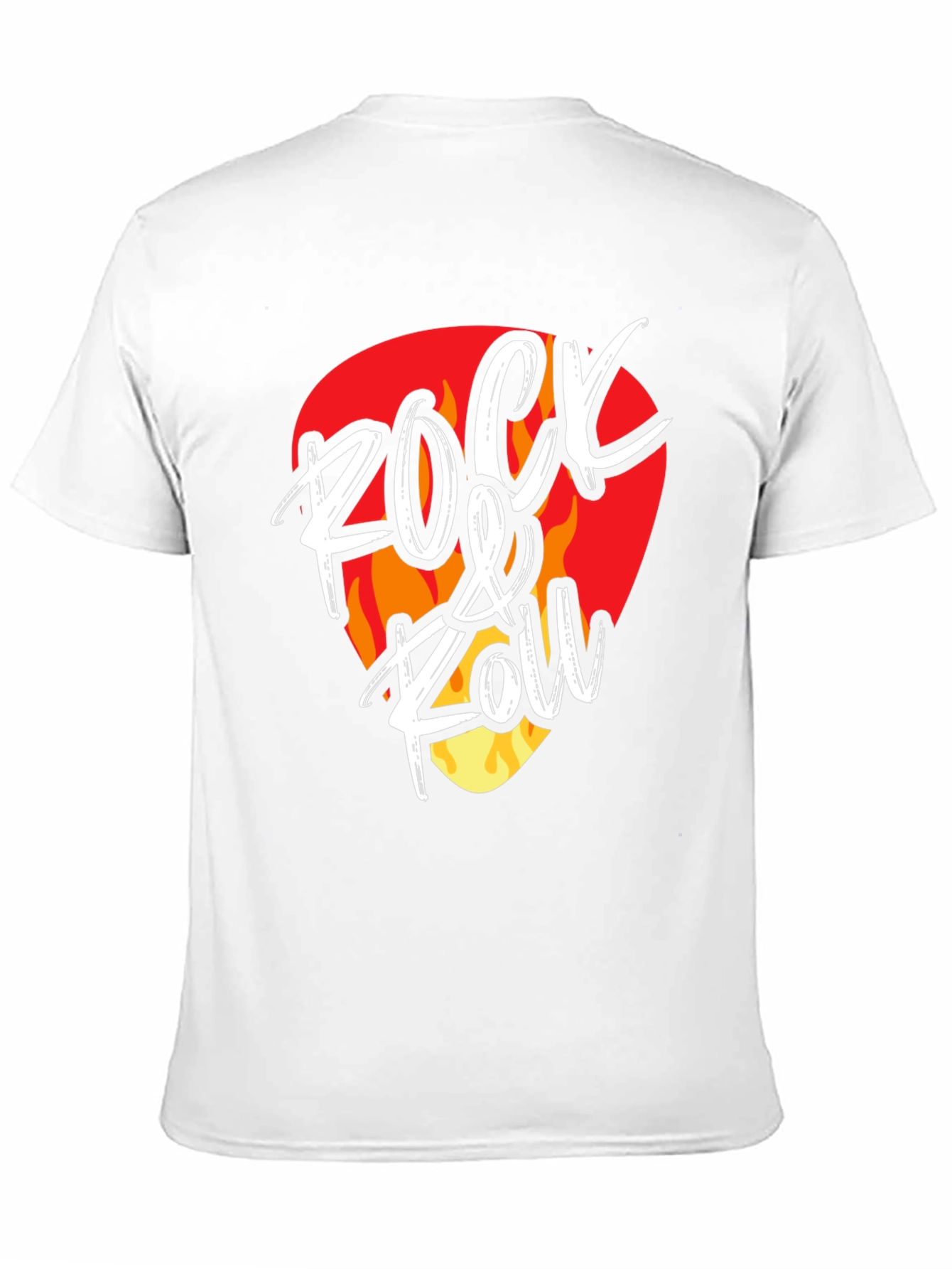 Rock & Roll Graphic Tee - Guitar Pick Design