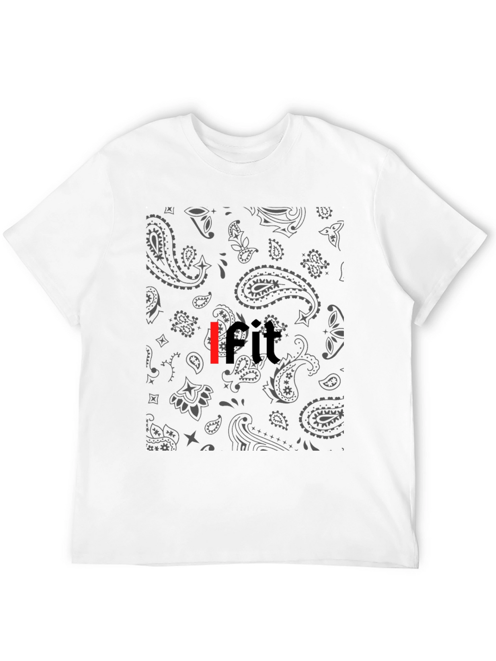 Bandana Print IFIT Black Tee