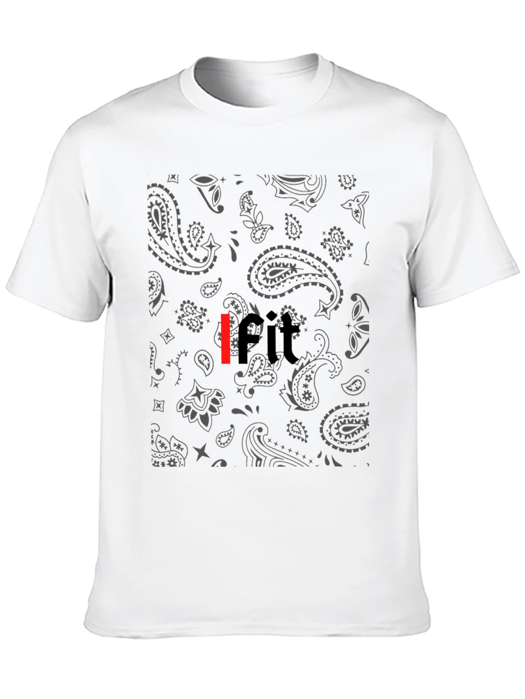 Bandana Print IFIT Black Tee