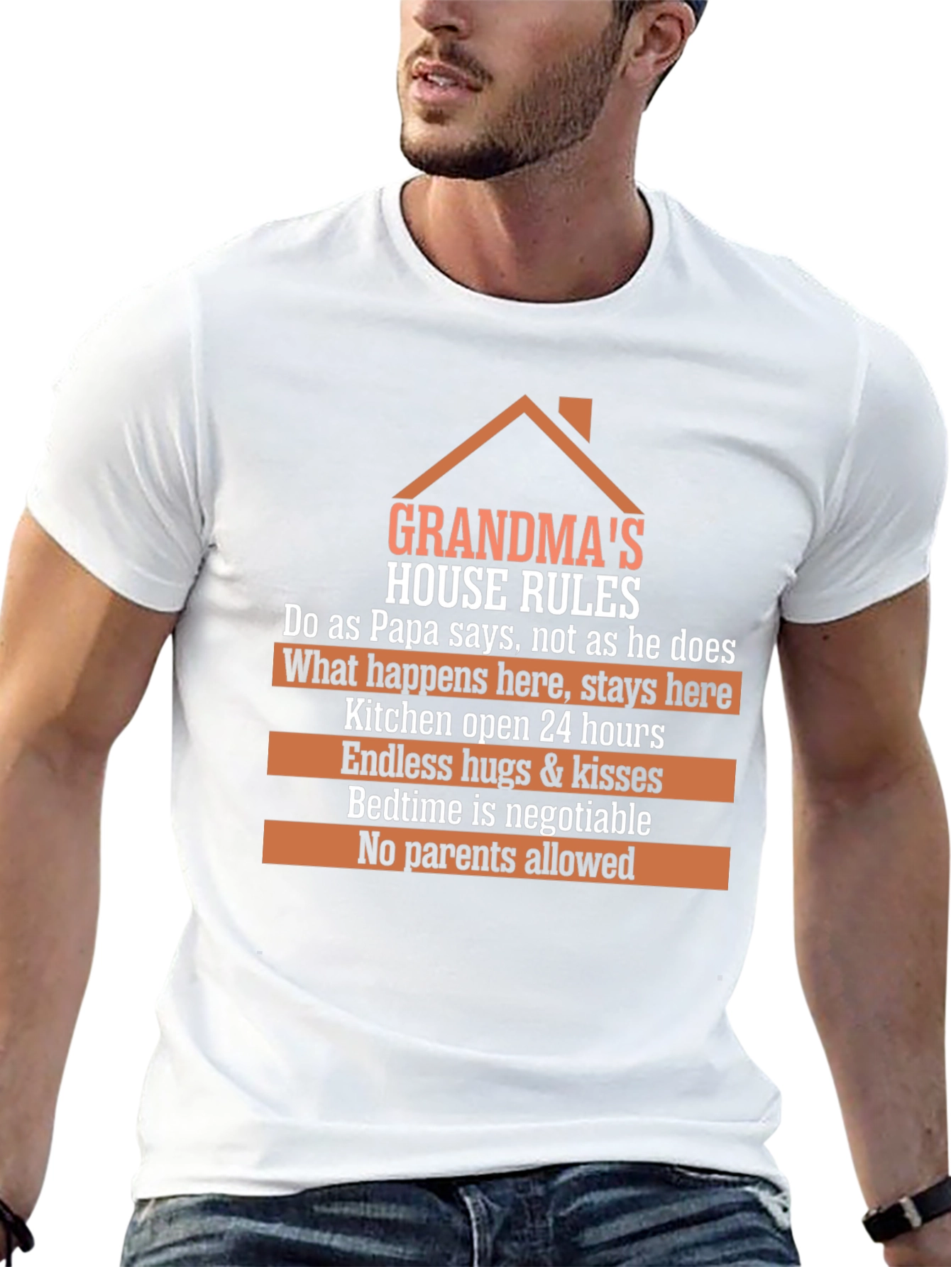 Grandmas House Rules Graphic T-Shirt