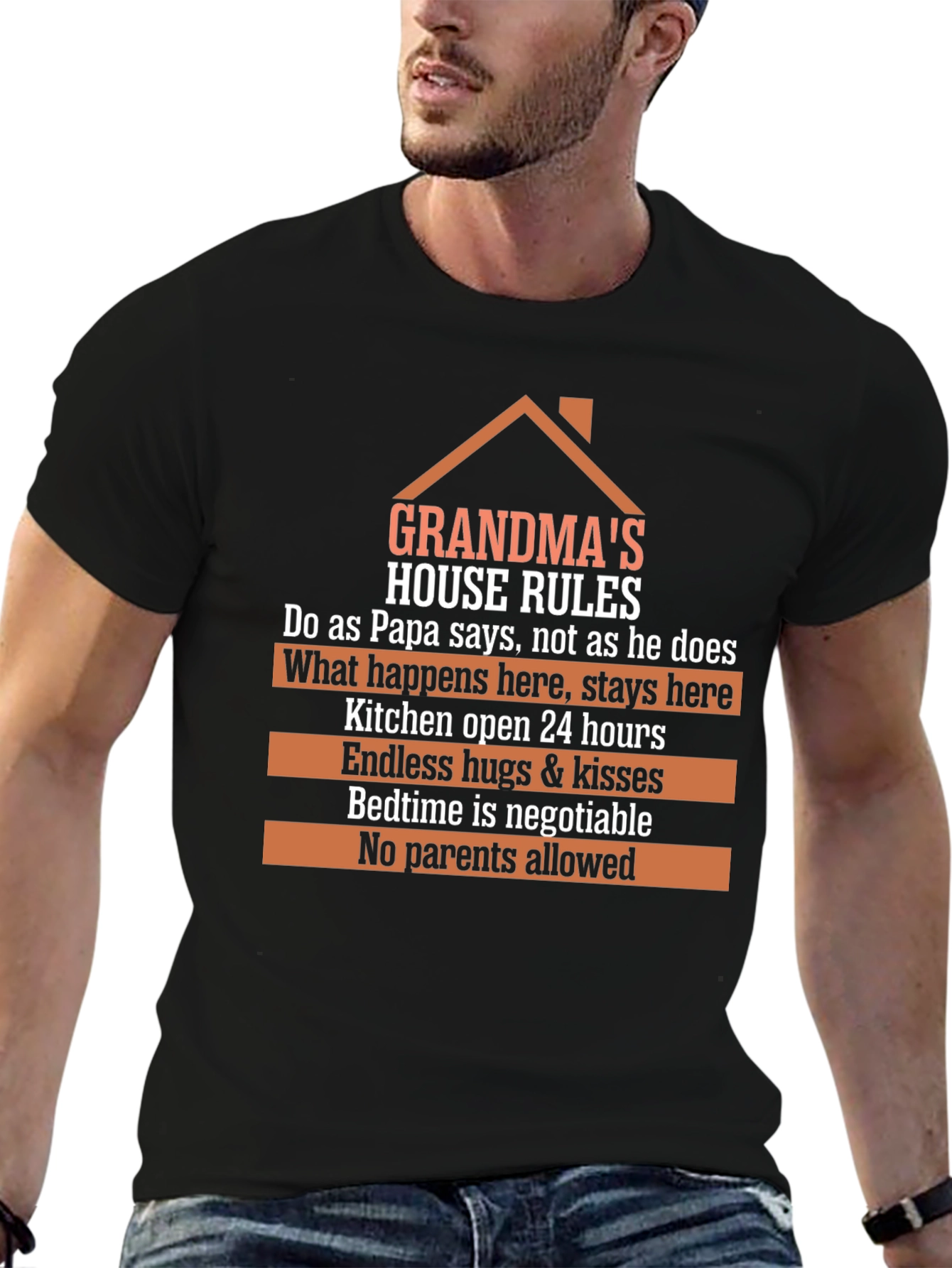 Grandmas House Rules Graphic T-Shirt