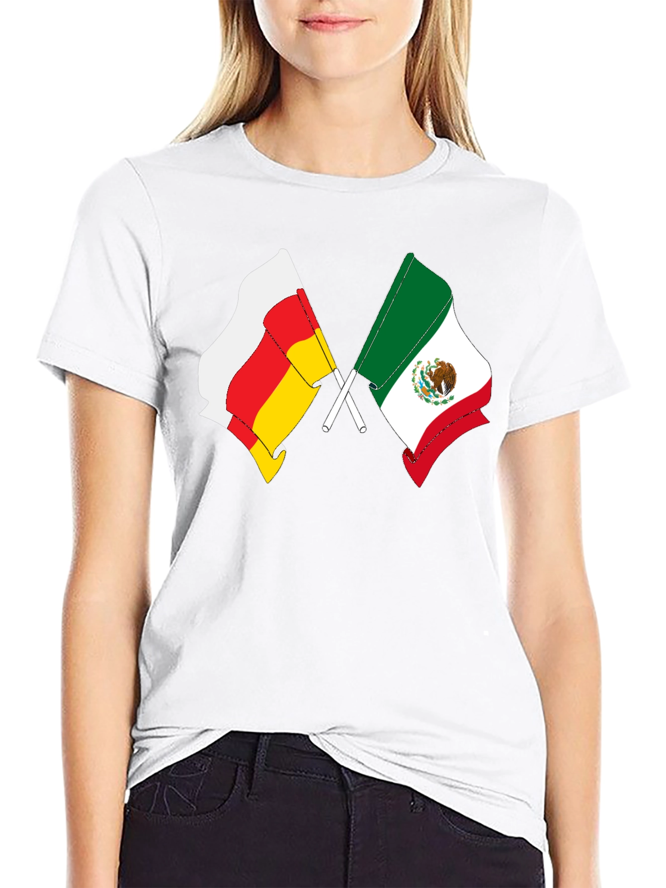 Crossed Flags Graphic Tee