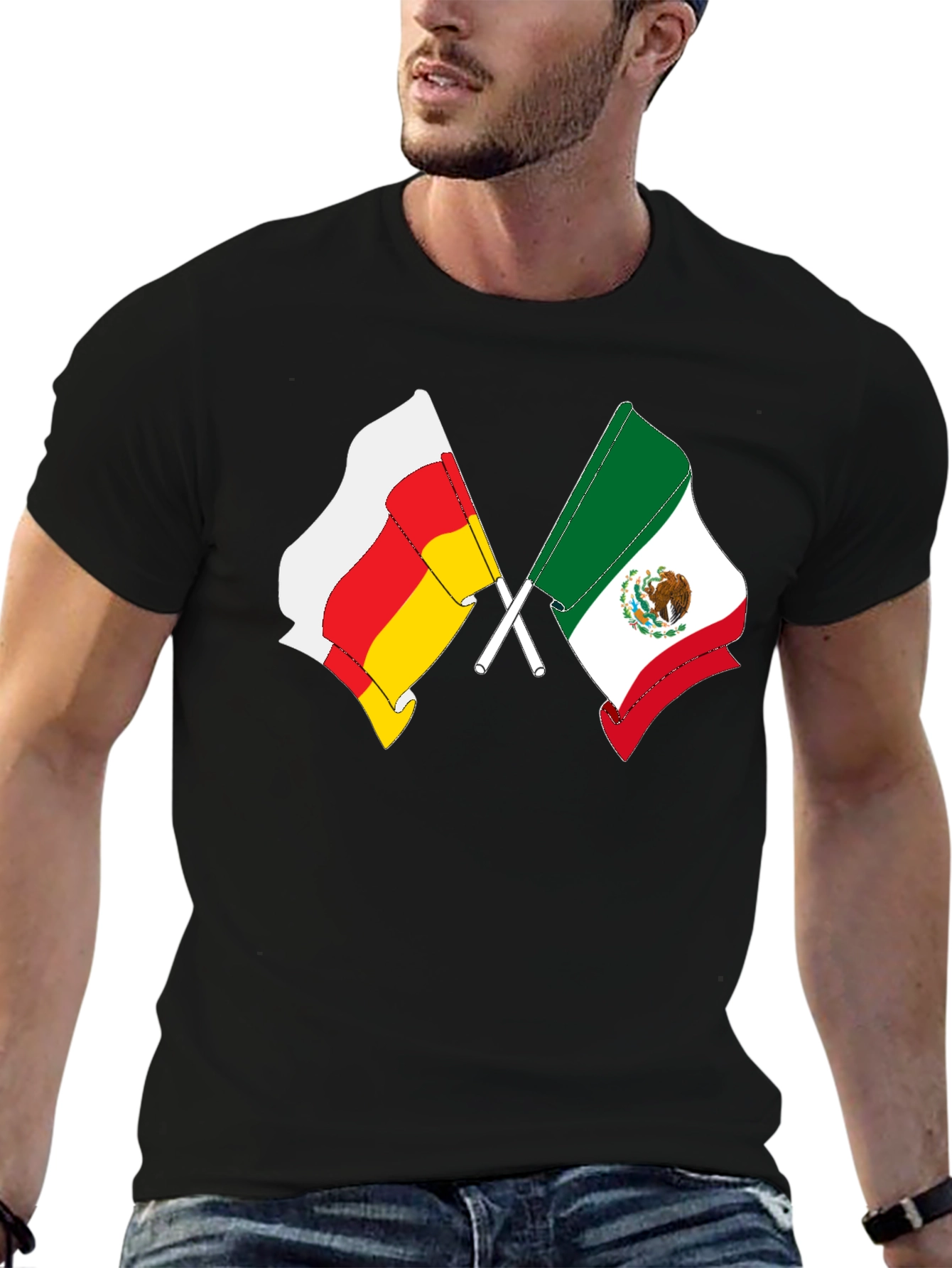 Crossed Flags Graphic Tee