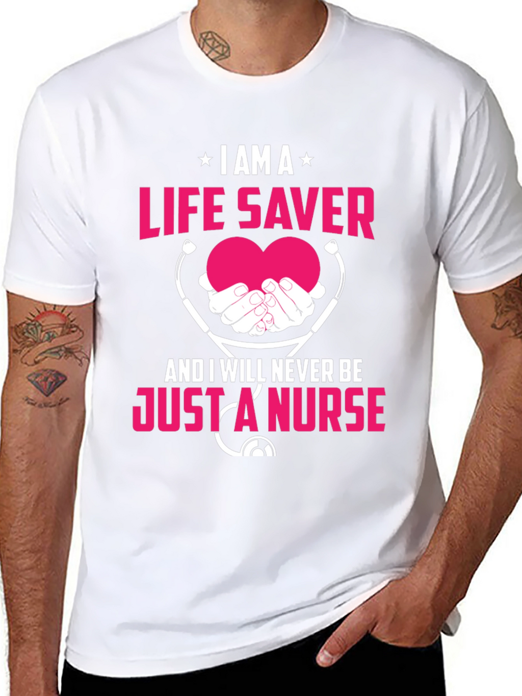 Life Saver Nurse T-Shirt - Black