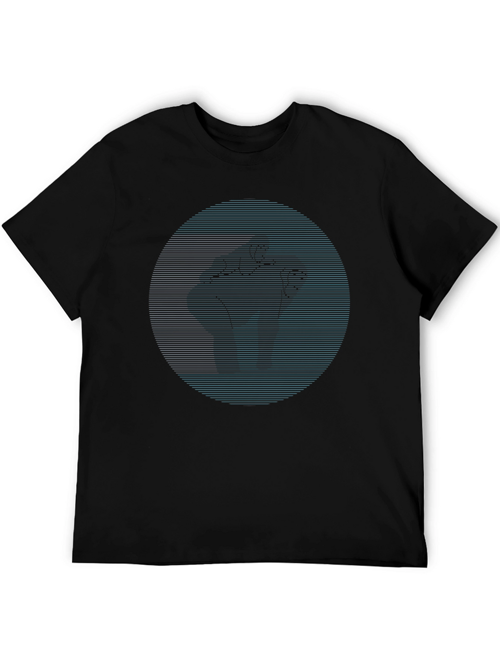 Abstract Fist Graphic Black T-Shirt