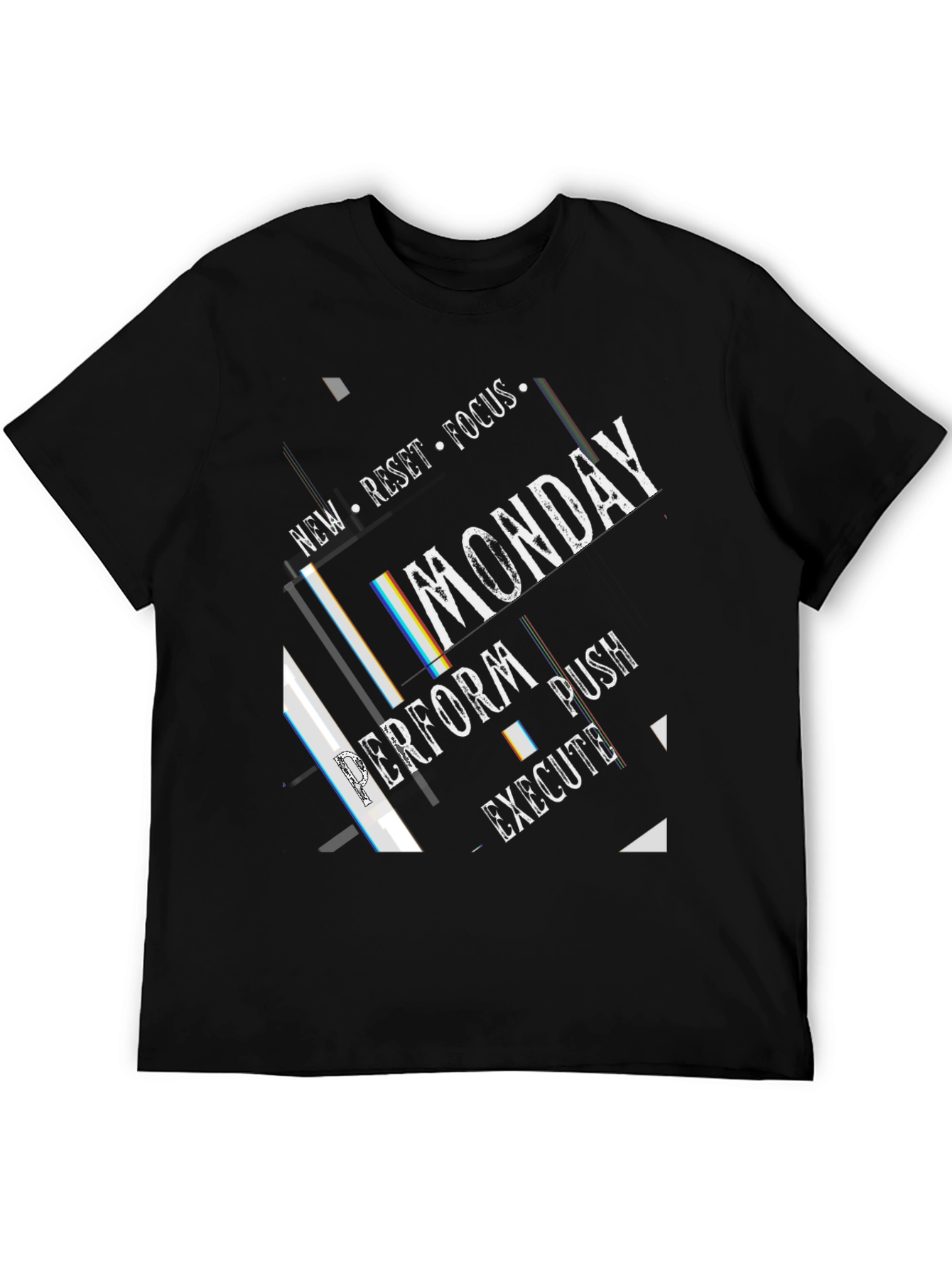 Monday Motivation T-Shirt - Black
