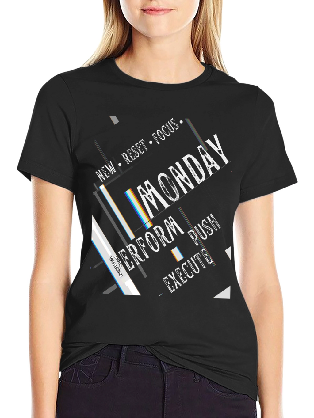 Monday Motivation T-Shirt - Black