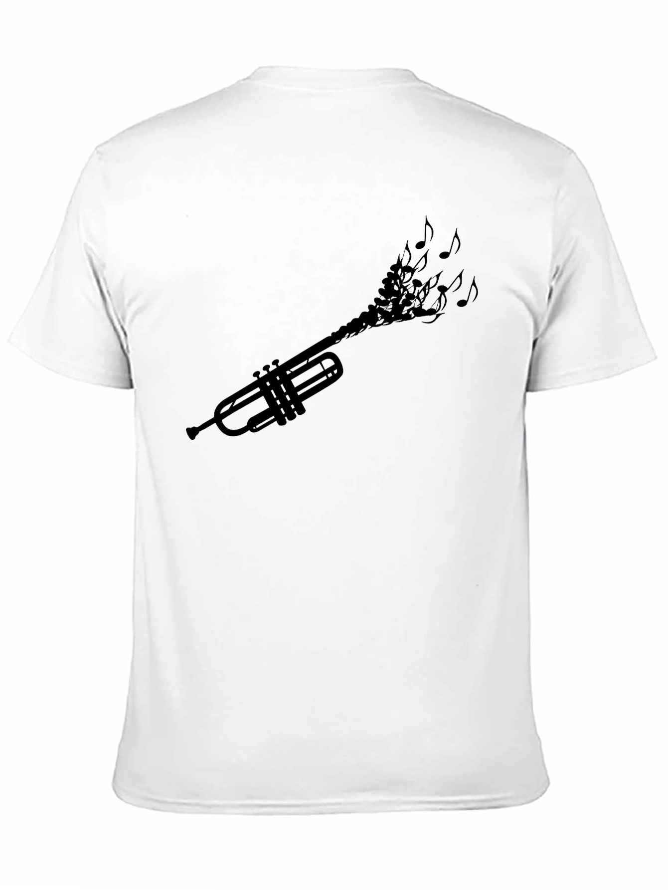 Trumpet Music Notes Graphic Tee