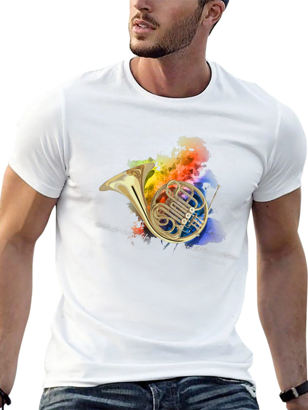 French Horn Music Lover T-Shirt