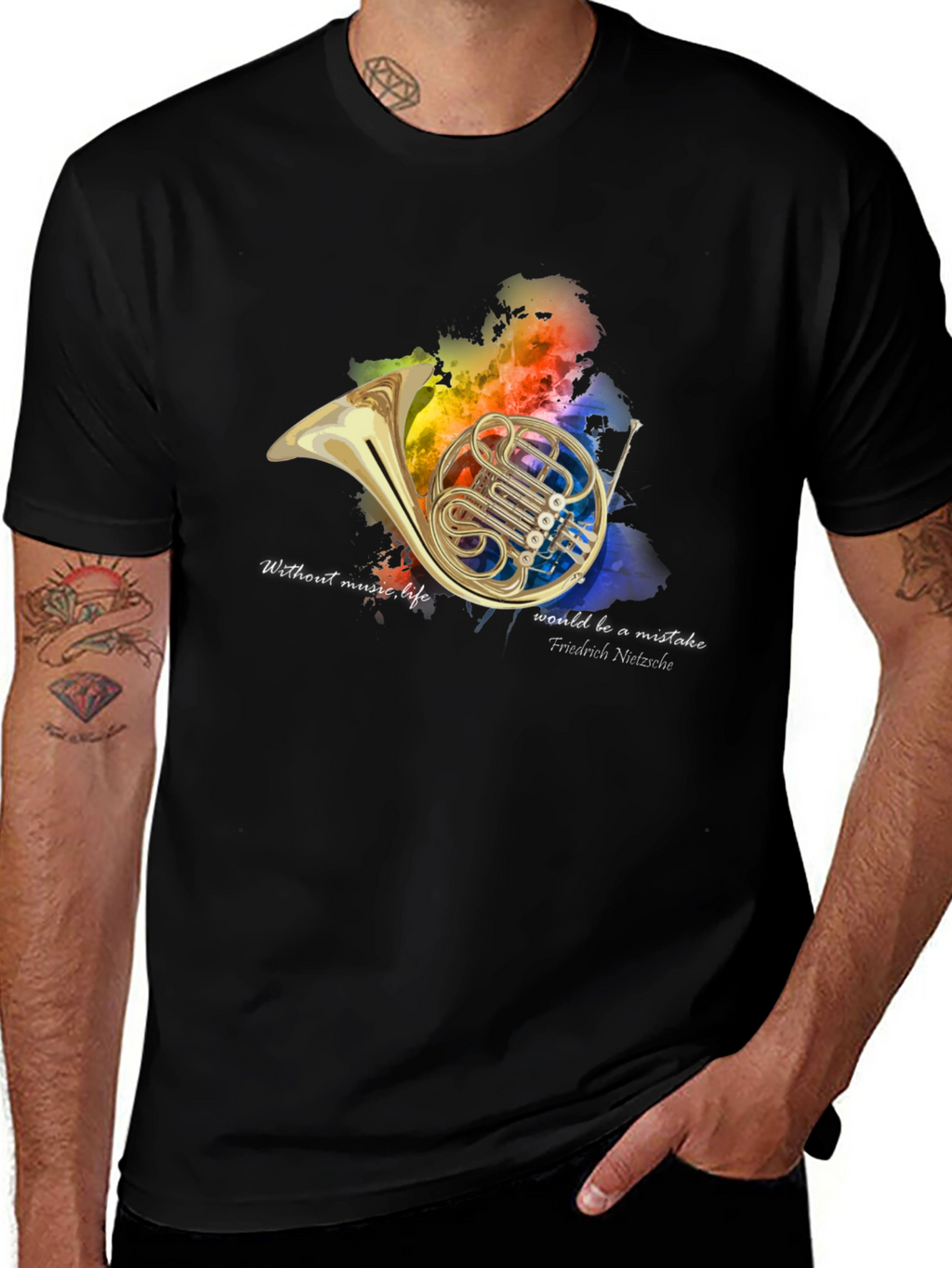 French Horn Music Lover T-Shirt