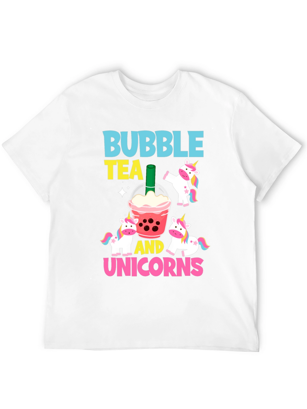 Bubble Tea & Unicorns Graphic Tee