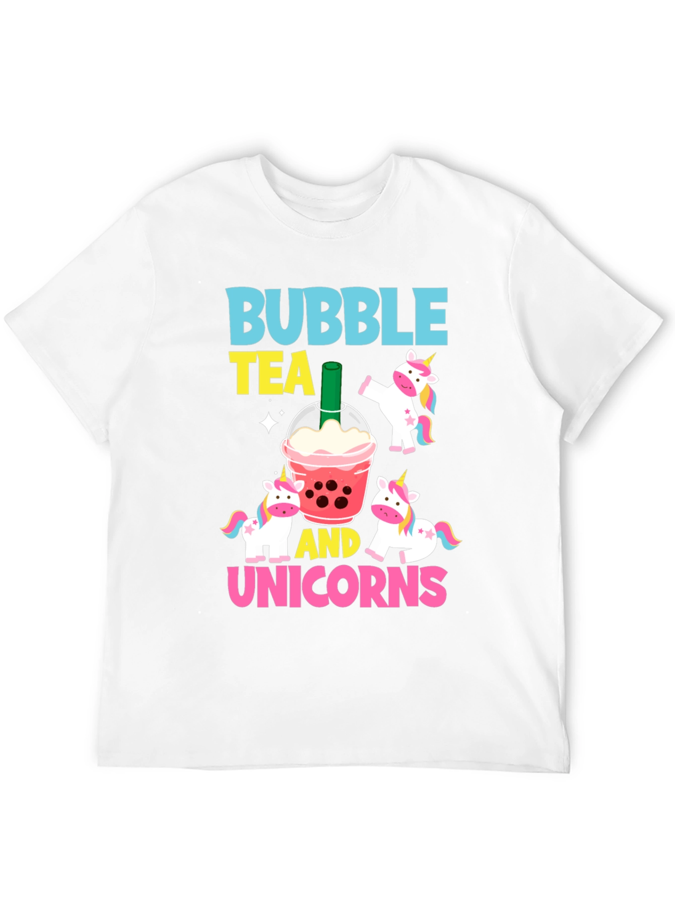 Bubble Tea & Unicorns Graphic Tee