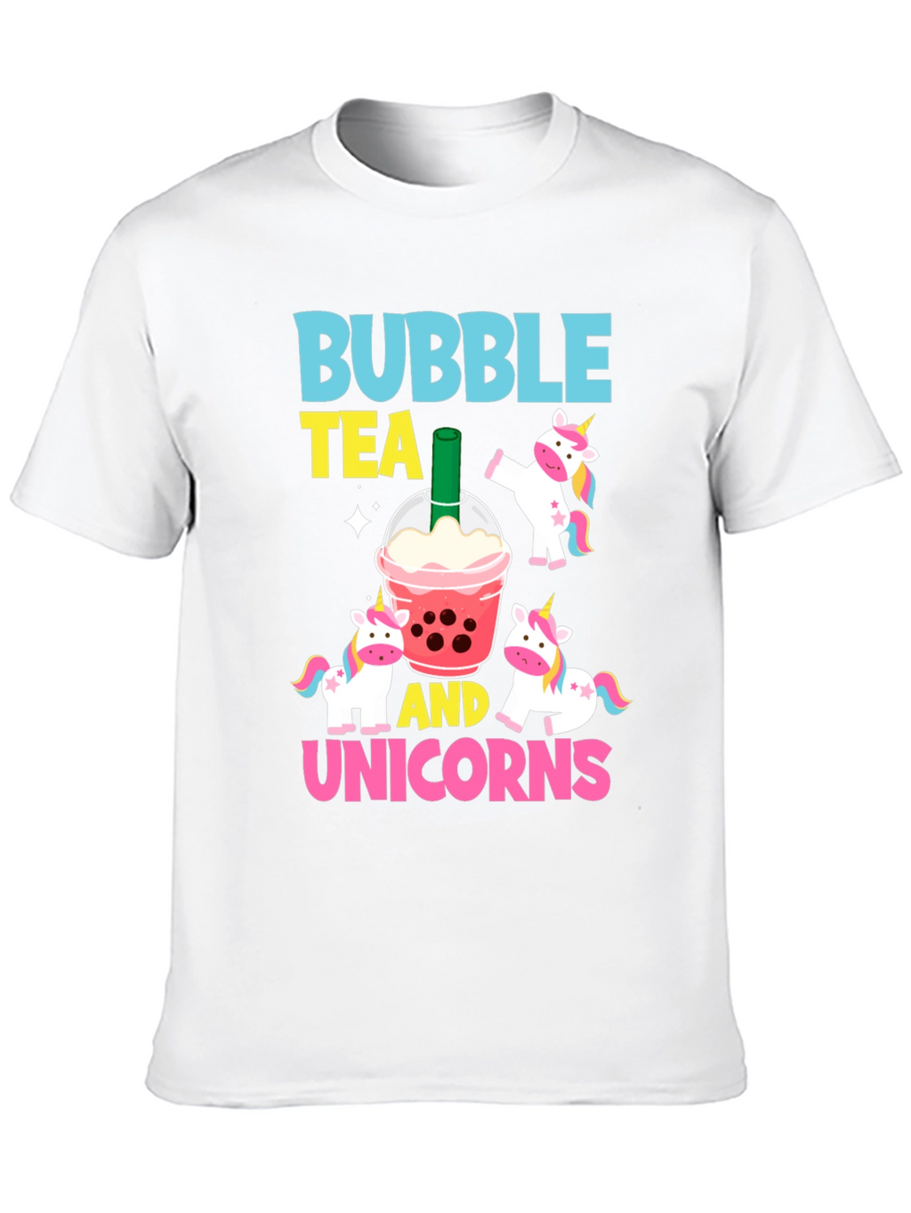 Bubble Tea & Unicorns Graphic Tee