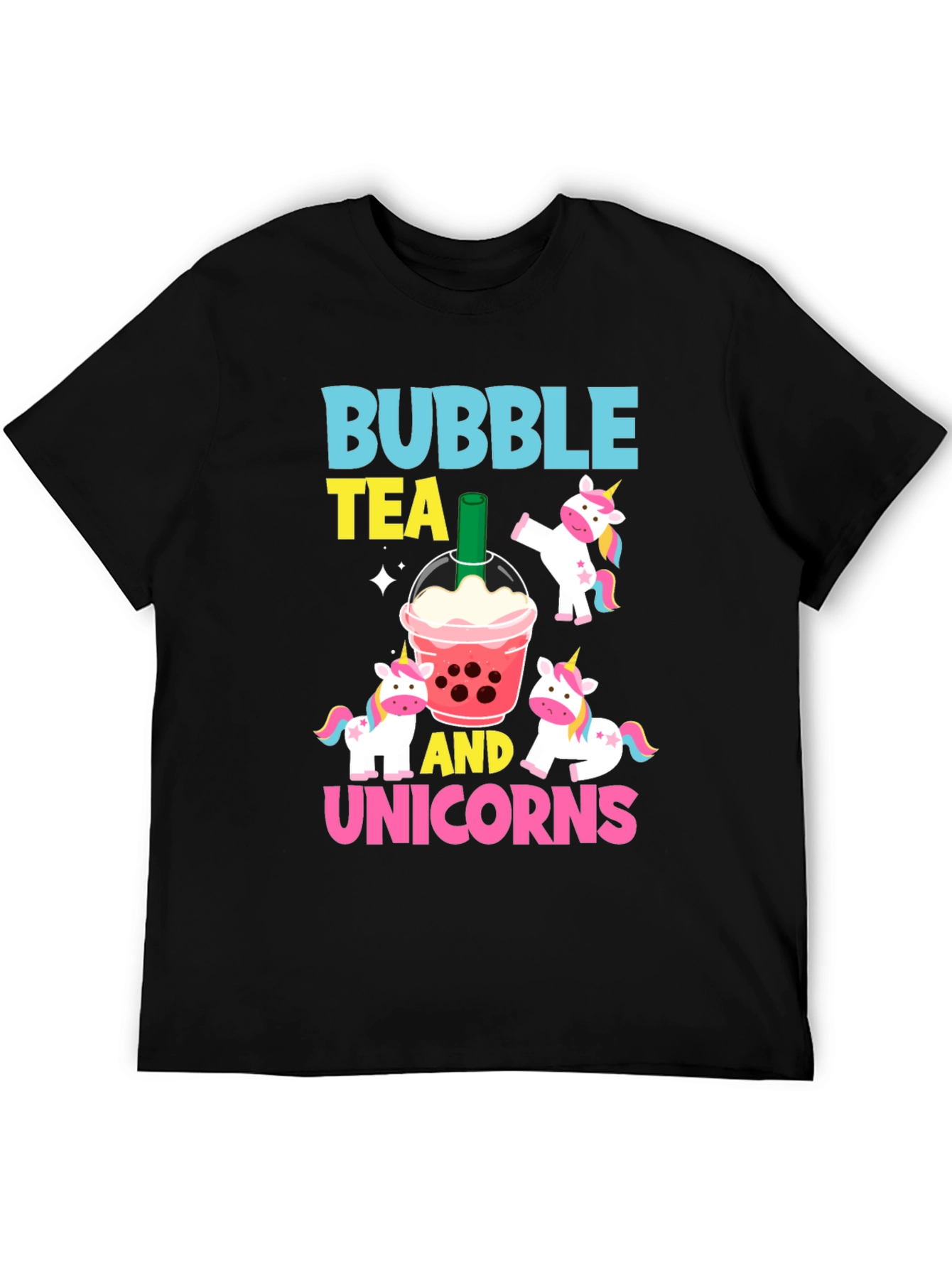 Bubble Tea & Unicorns Graphic Tee
