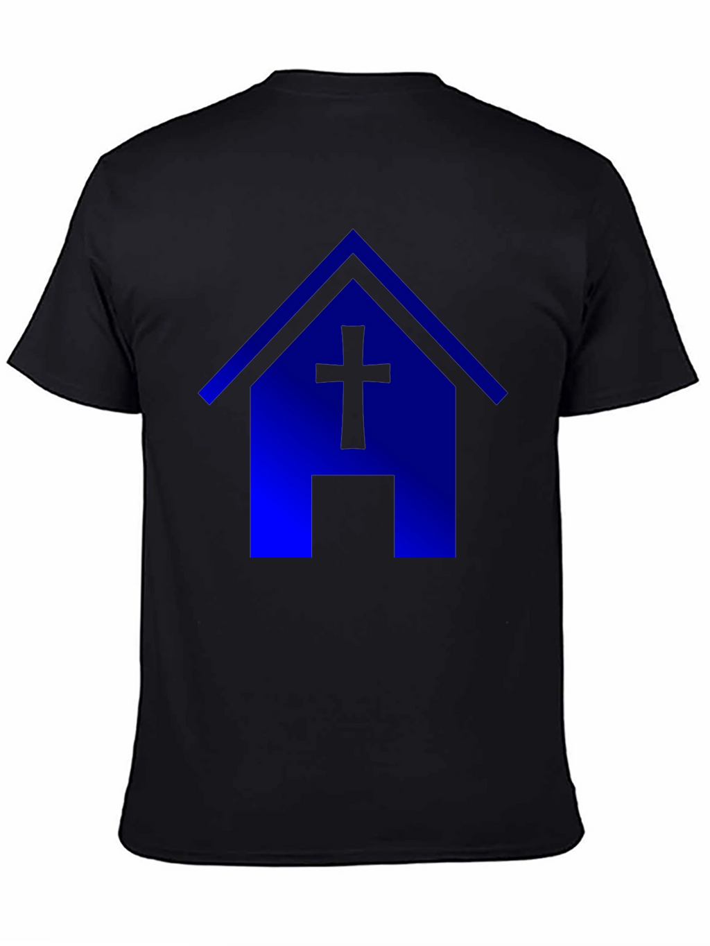 Blue Church T-Shirt: Faith & Style
