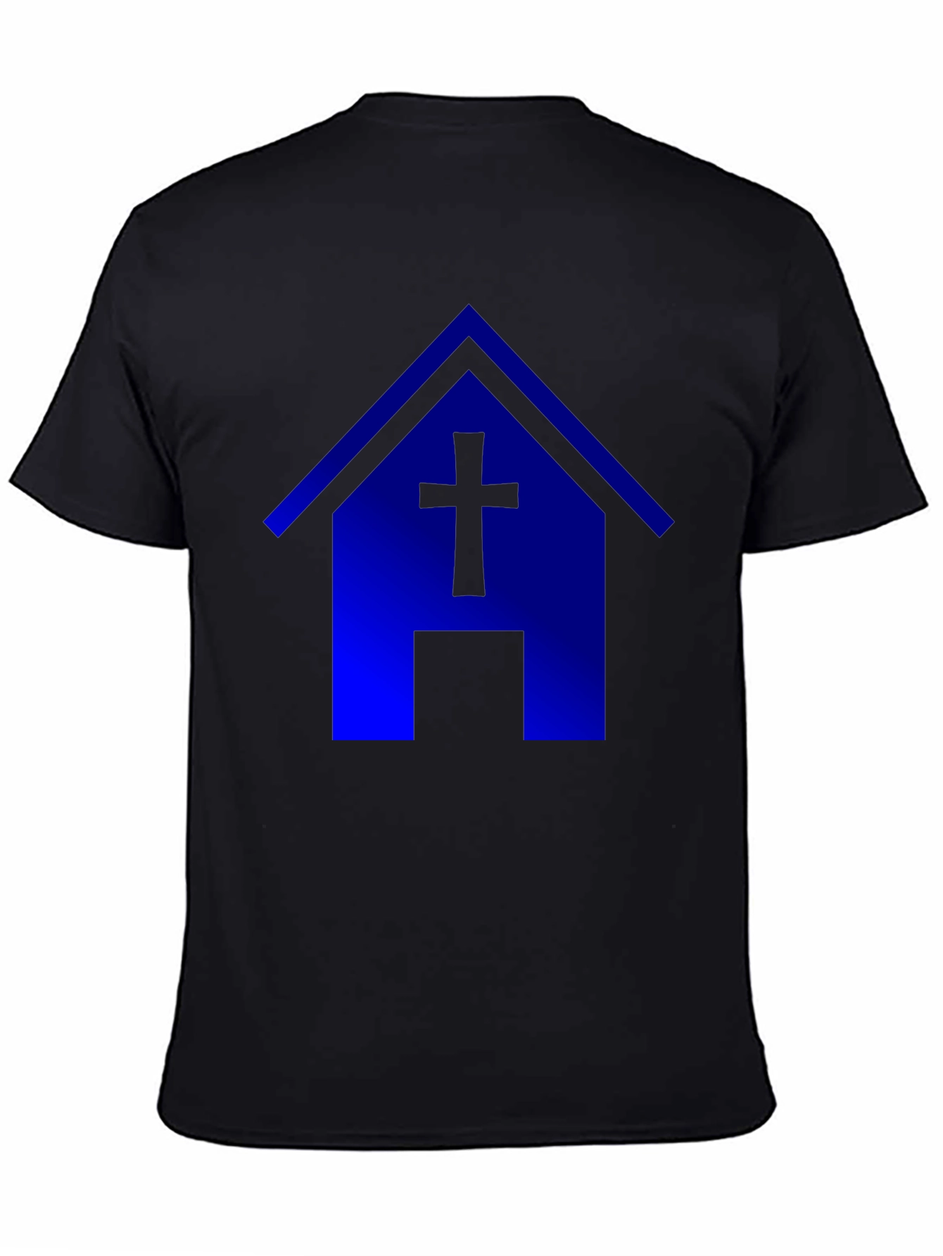 Blue Church T-Shirt: Faith & Style