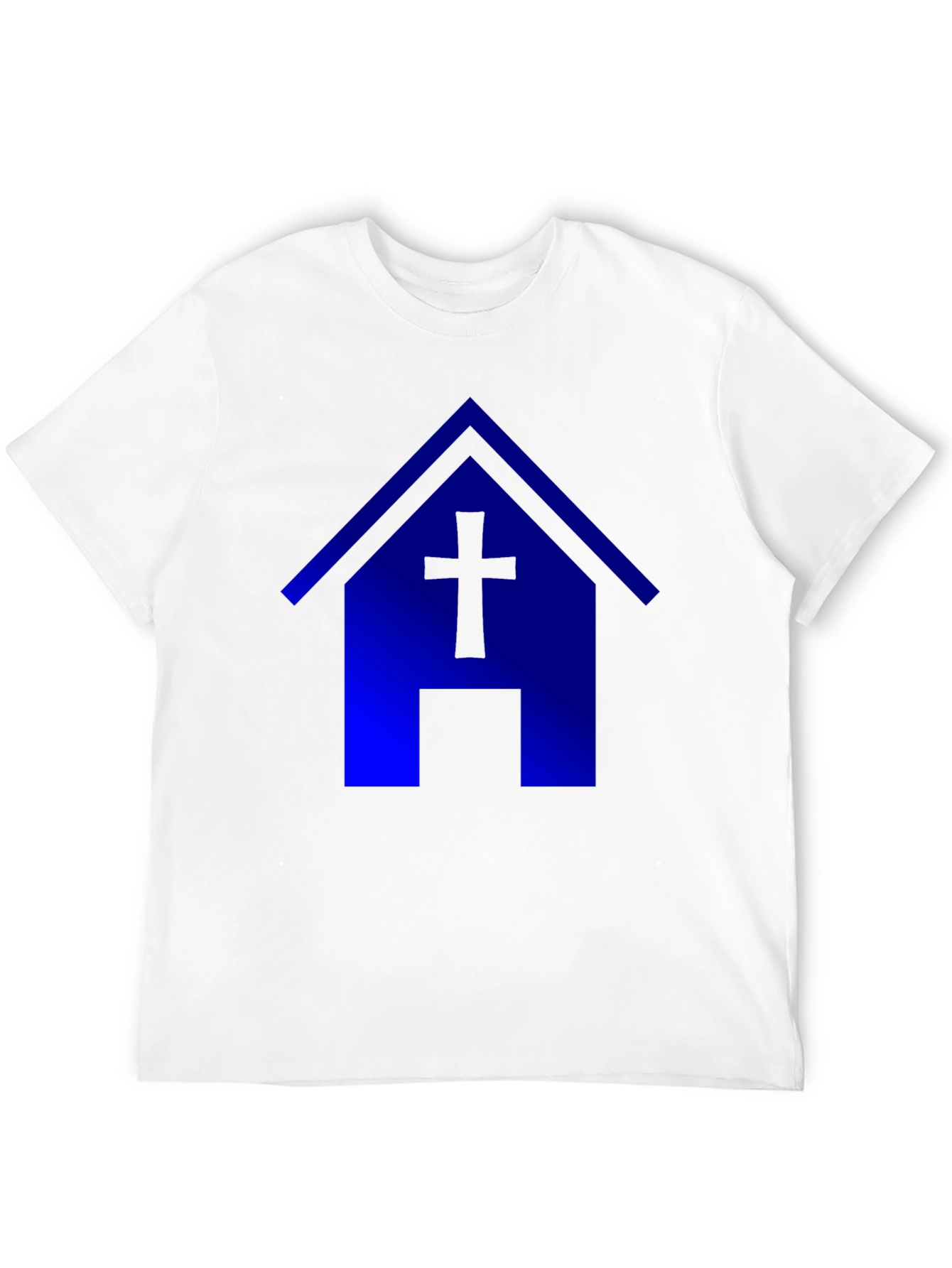 Blue Church T-Shirt: Faith & Style