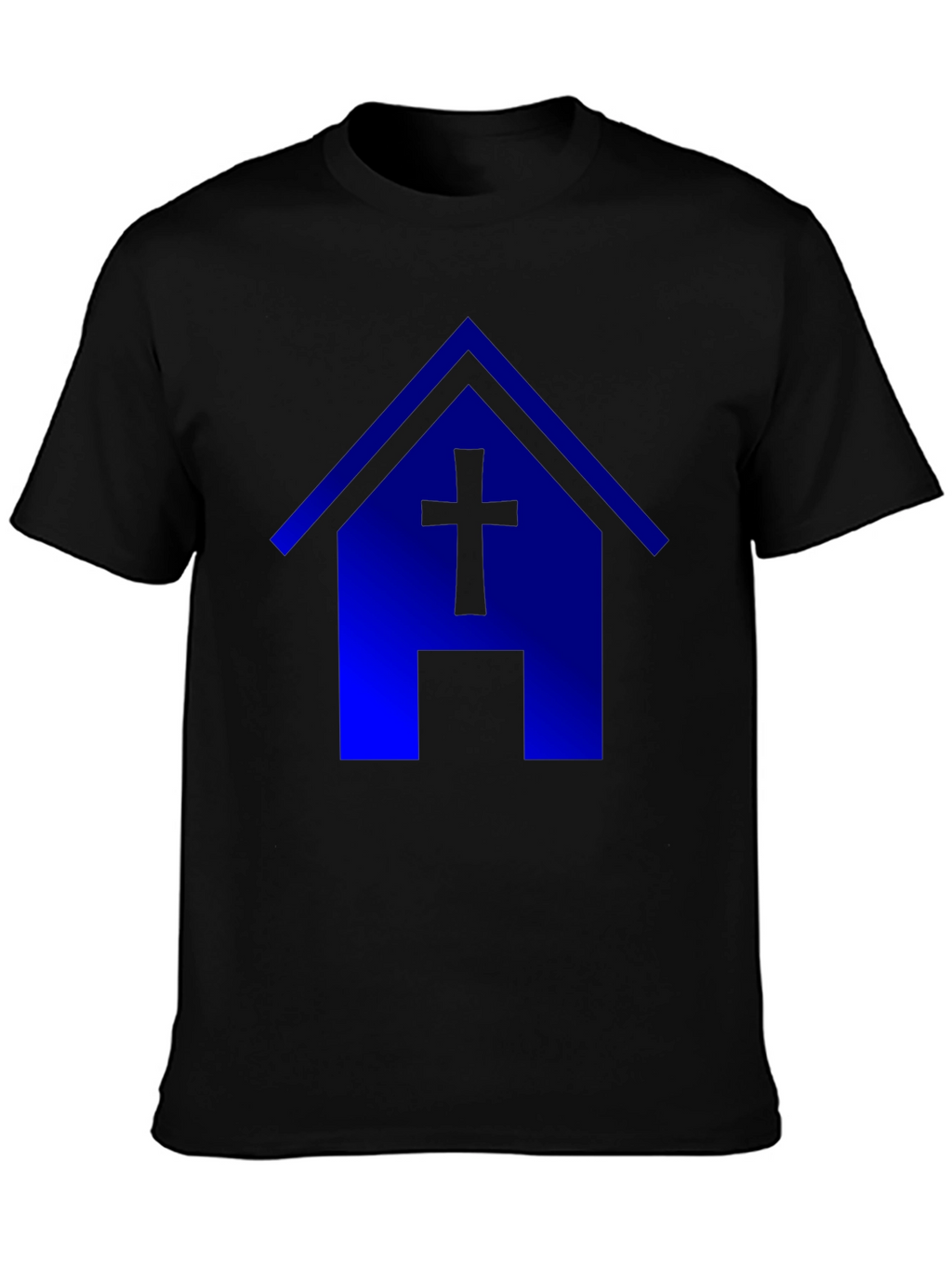Blue Church T-Shirt: Faith & Style