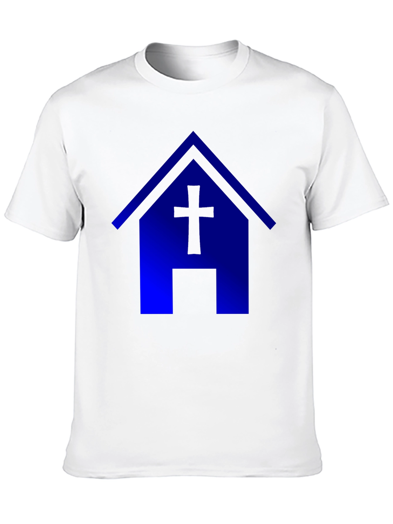 Blue Church T-Shirt: Faith & Style