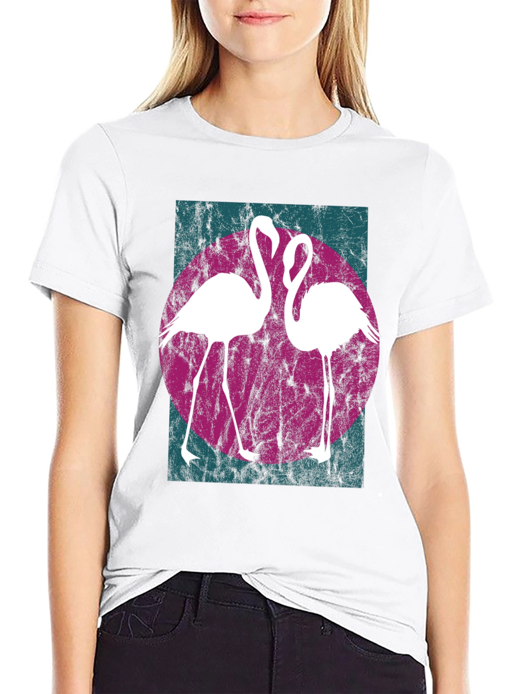 Retro Flamingo Graphic Tee