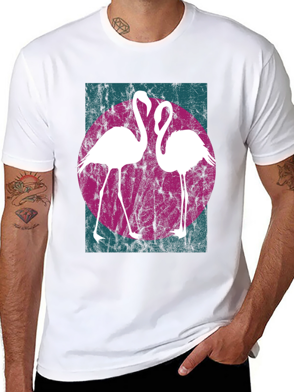 Retro Flamingo Graphic Tee