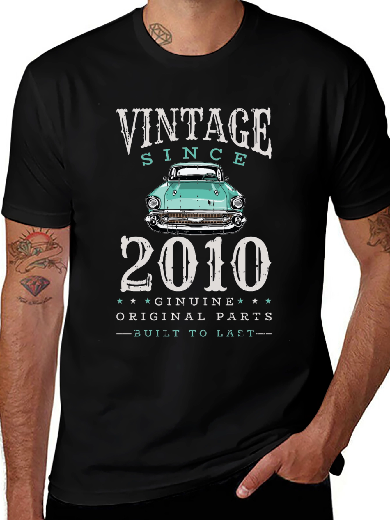 Vintage Since 2010 Car T-Shirt