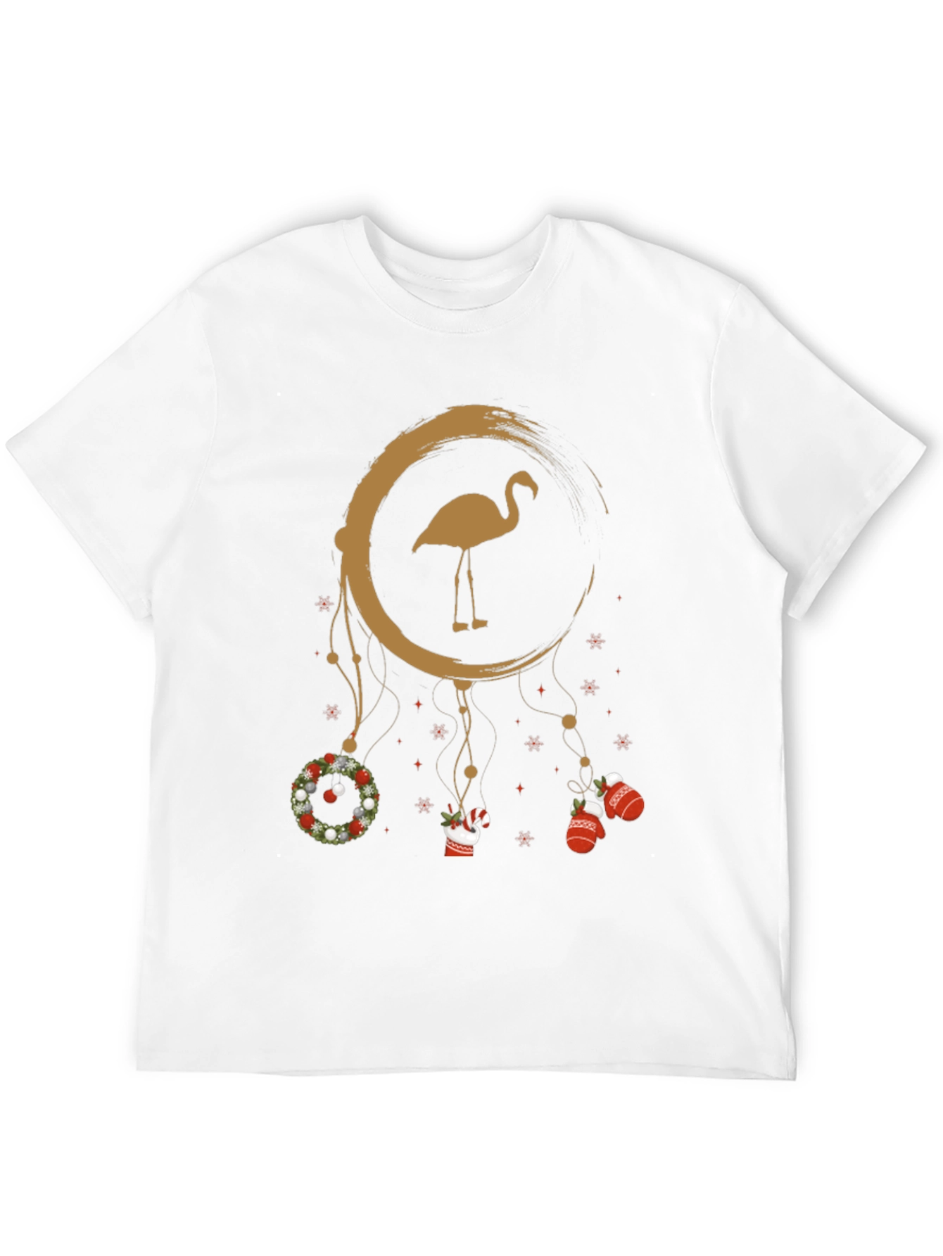 Festive Flamingo Christmas Tee