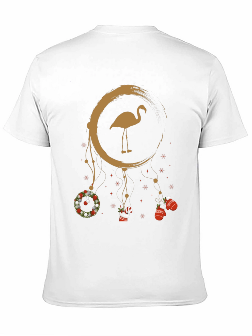 Festive Flamingo Christmas Tee