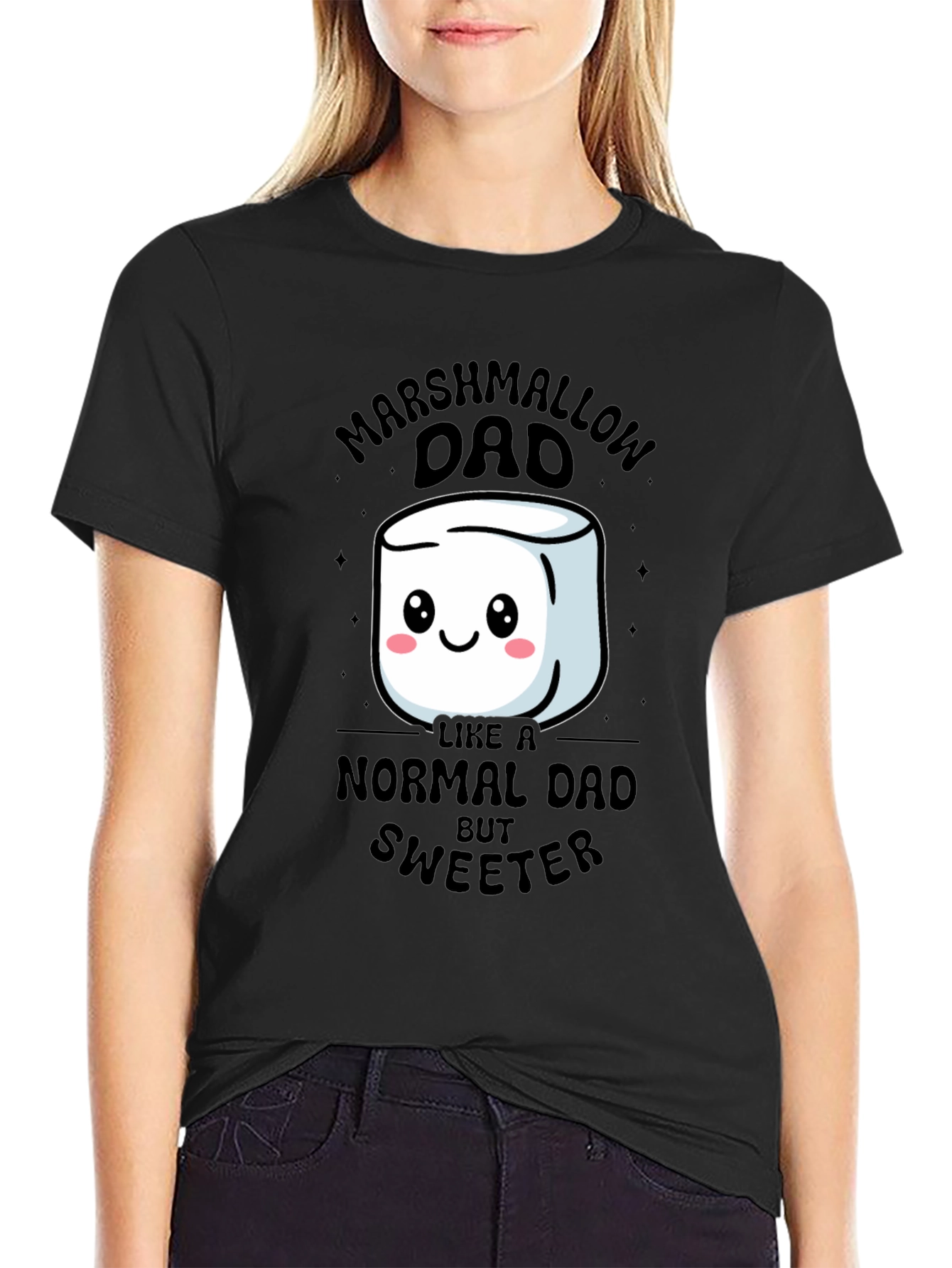 Marshmallow Dad T-Shirt - Sweetest Dad Ever