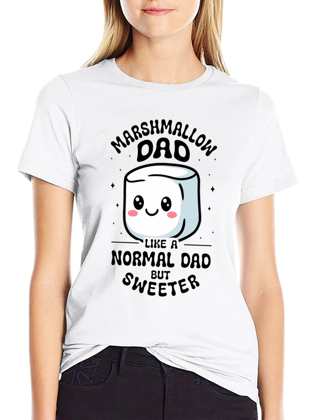 Marshmallow Dad T-Shirt - Sweetest Dad Ever