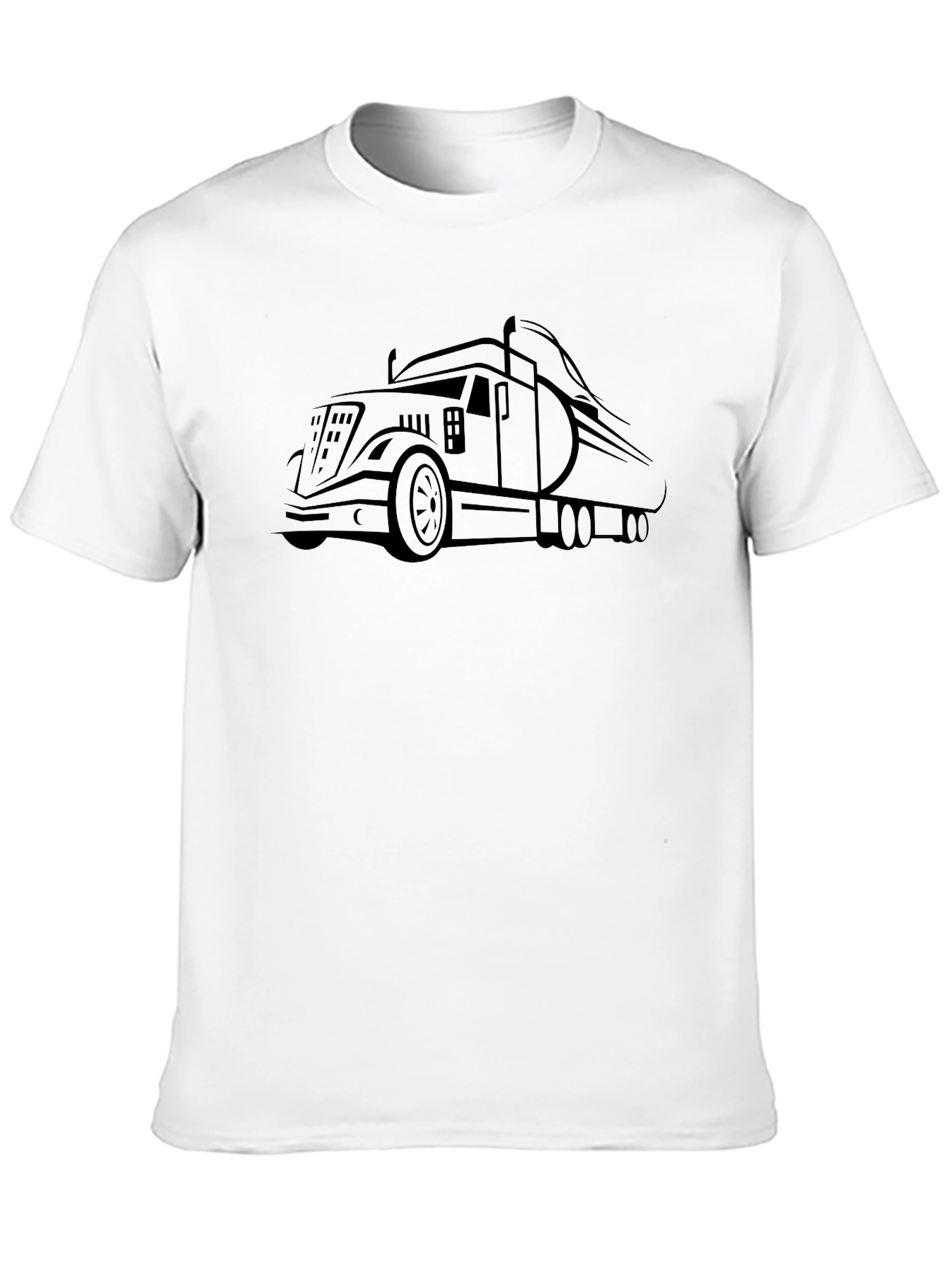 Black Truck Graphic Tee - Mens Casual Shirt