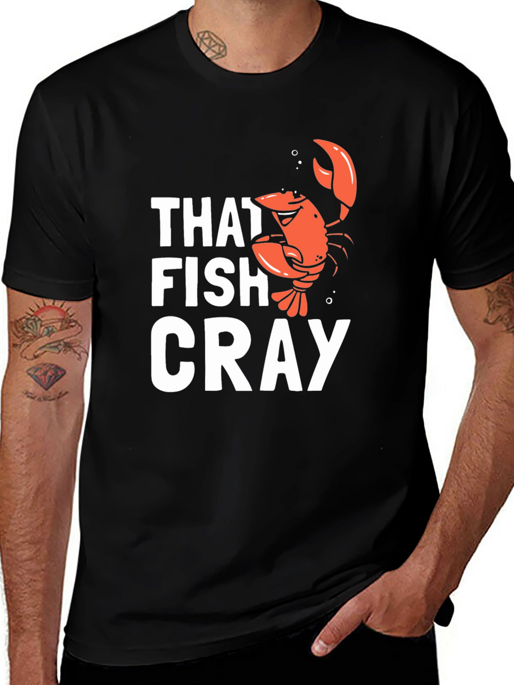 That Fish Cray Funny Crawfish Graphic T-Shirt