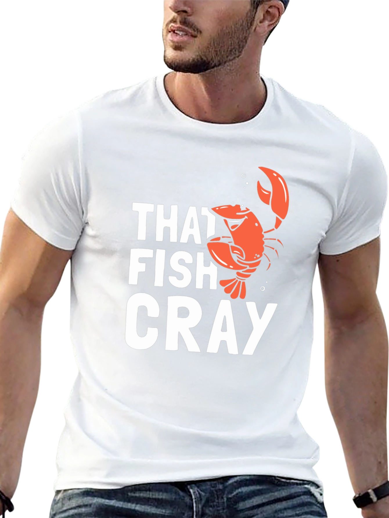 That Fish Cray Funny Crawfish Graphic T-Shirt