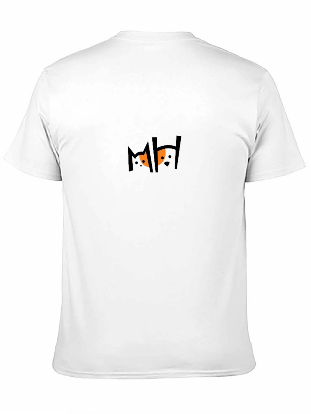 Mens Black Graphic Tee - Spooky Eyes Design