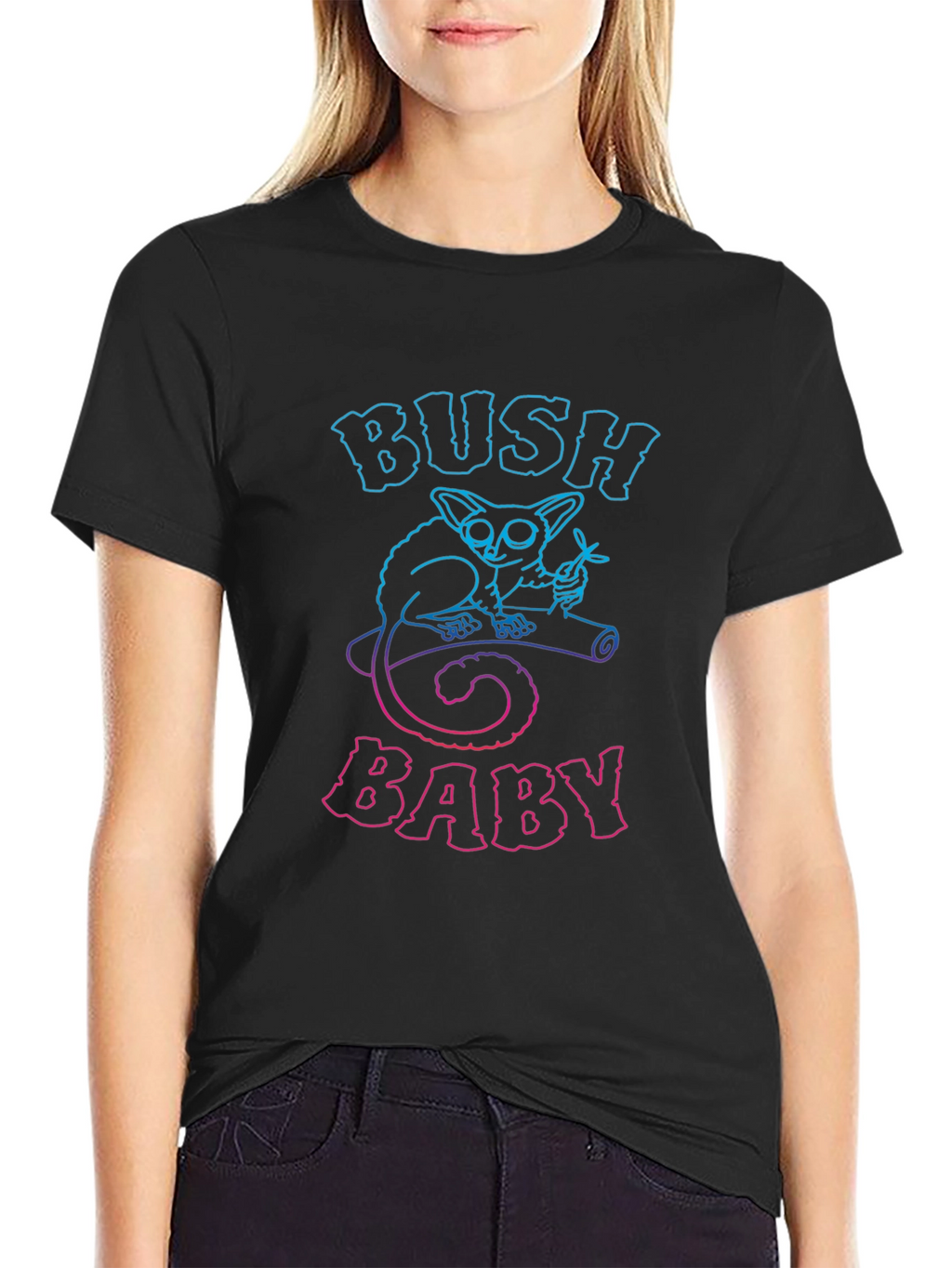 Bush Baby Graphic Tee - Novelty Animal T-Shirt