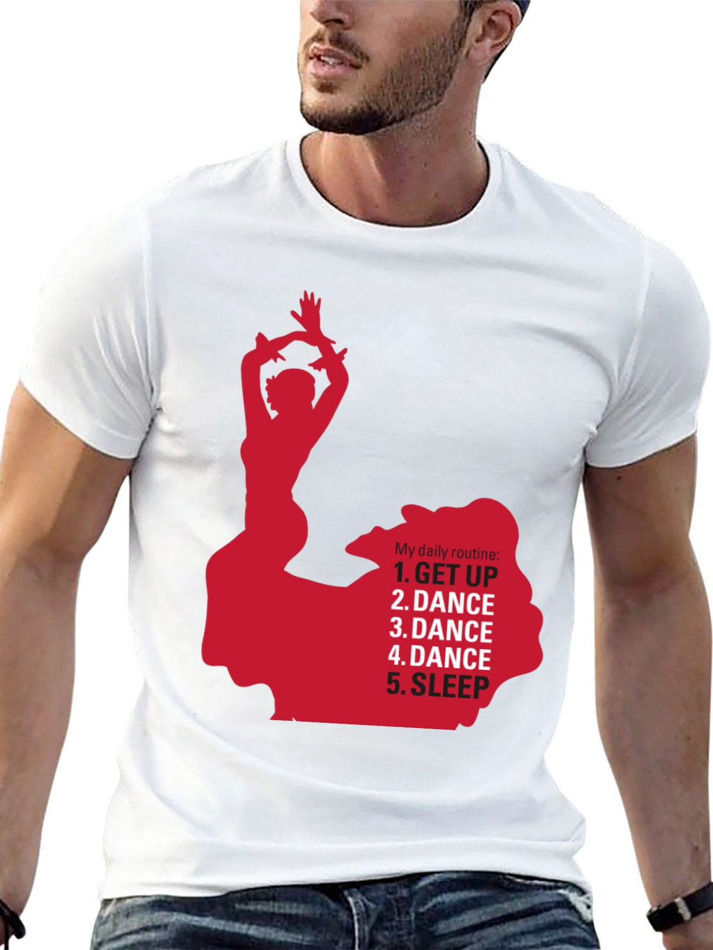 Dance Routine Graphic Tee - Dancers Daily Life Shirt
